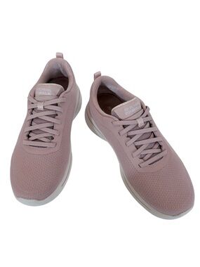 Skechers Rose Pink Lace-Up ArchFit Air Cooled Walking Sneakers Size 8